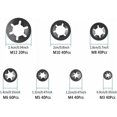 thumbnail image 3 of 280 piezas de arandelas de seguridad, arandelas de seguridad de acero, arandelas de seguridad rápidas M3 M4 M5 M6 M8 M10 M12, 7 tamaños, negro, 3 of 5