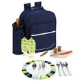 thumbnail image 3 of Picnic at Ascot  - Deluxe Equipped 2 Person Picnic Backpack Bag with Cooler & Insulated Wine Holder - Trellis Green, 3 of 4