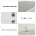 thumbnail image 5 of IRONCK 5 Shelf Bookcase, Free Standing Display Storage Bookshelf for Home Office, White, 5 of 8