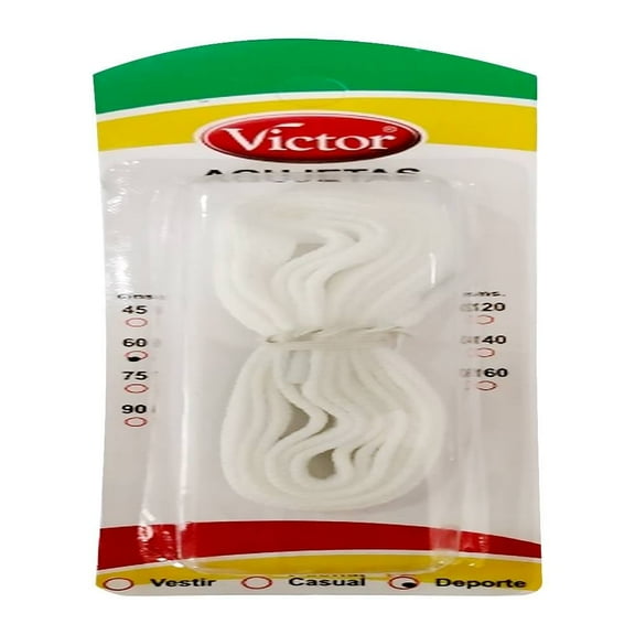 Agujeta Victor para Deporte Blanco 60 cm