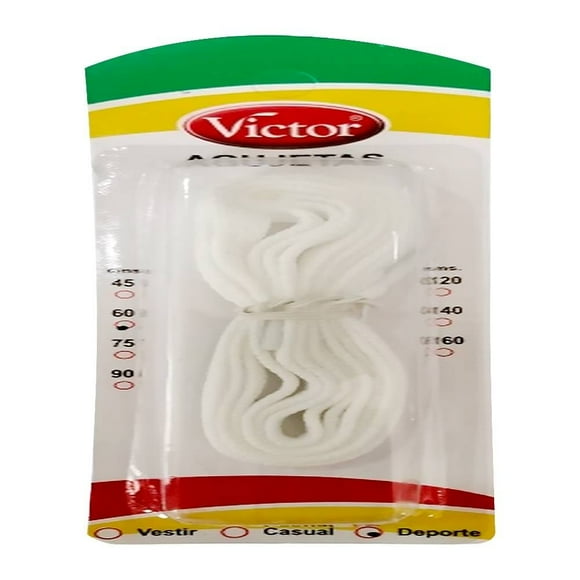 Agujeta Victor para Deporte Blanco 60 cm