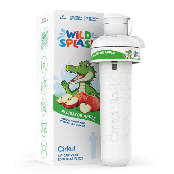 Cirkul Wild Splash Alligator Apple Flavor Cartridge, Drink Mix, 1-Pack