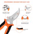 thumbnail image 4 of 5 Packs, Garden Pruning Shears Stainless Steel Blades, Handheld Scissors Set, 4 of 5