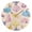 Gold, variant on Cartoon Colorful Seashells Round Wall Clock Silent Analog Battery Operated Black Pointer Home Decor 9.84" Diameter