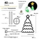 thumbnail image 2 of Árbol de Navidad de Tela con Luces LED AN24103 NaviColors, 2 of 4