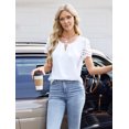 thumbnail image 4 of Blusas Informales de Negocios para Mujer, Blusas Elegantes de Verano, Lindas Camisas de Corta, Conjuntos de Trabajo Modernos. L, 4 of 8