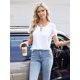 thumbnail image 4 of Blusas Informales de Negocios para Mujer, Blusas Elegantes de Verano, Lindas Camisas de Corta, Conjuntos de Trabajo Modernos. M, 4 of 8