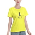 thumbnail image 2 of Acoustic Guitar Women'S Basic Short Sleeve T-Shirt Yellow Xx-Large, 2 of 5