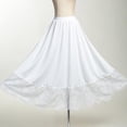 thumbnail image 4 of Byfri White Lace Half Slip Maxi Underskirt, High Waist Petticoat Extender for Dresses, 85cm, 4 of 7