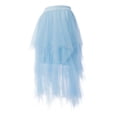 thumbnail image 2 of Michellecmm  Women Tulle Tutu Skirt Irregular Hem Elastic Princess Mesh Skirt, 2 of 9