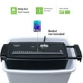 thumbnail image 2 of AU660S 6-Sheet Strip Cut Paper/Credit Card Shredder Without Wastebasket, Portable with Extendable Arm, Black, 2 of 5