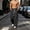 Black, variant on Mens Lightweight Pants Jerdar Men's Mesh Panel Wide Leg Pants Elastic Drawstring Waist Breathable Loose Straight Casual Trousers