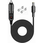 CoolStuf 6.6FT 16AWG DC Car Charging Cable for BLUETTI Portable Power Station, UL Listed 12V-24V Car Charger Cord with 15A Fuse & LED Indicator, 8mm DC Plug Compatible with EB3A EB70 EB70S AC50S Goal