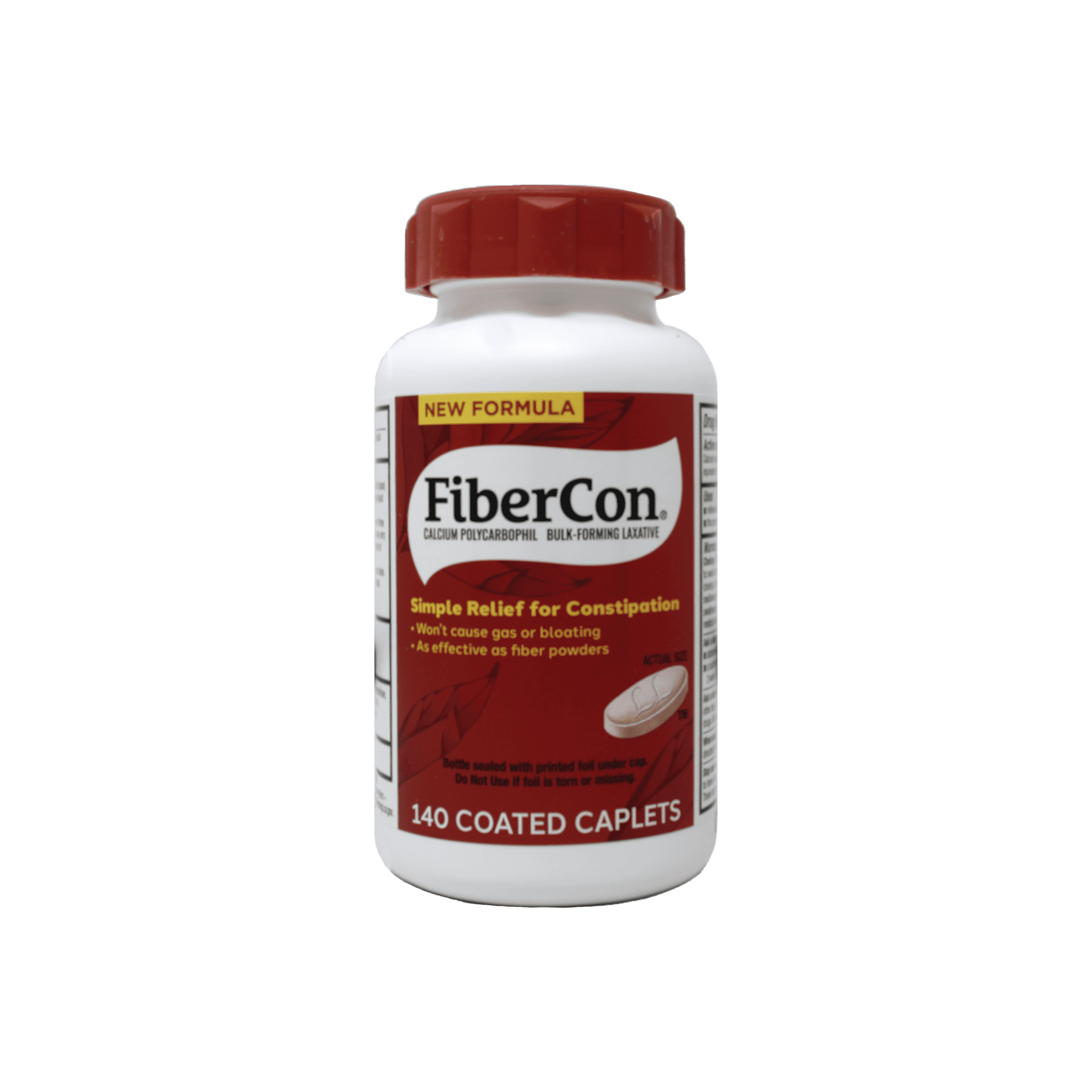 Fibercon Fiber Therapy Caplets For Regularity - 140 Ea, 6 Pack