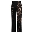 thumbnail image 6 of Fireworks Night Sparkle Winter Female Pants Flannel High Waist Women Pants Lady Warm Straight Leg Plush Trousers, 6 of 7