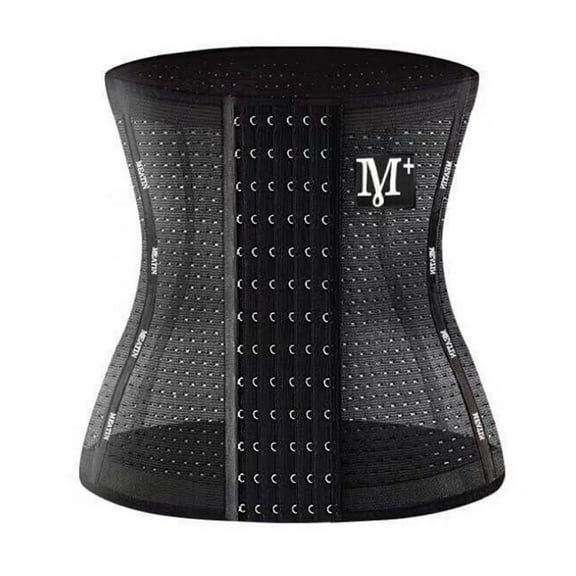 Waist Trainer For One-Piece Body Shaper Tank Top Cincher Shapewear With Hooks S-3XL Black