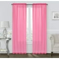 thumbnail image 5 of Basic 2 Pack Sheer Voile Home Window Curtains - Assorted Colors & Sizes, 5 of 13