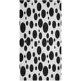 thumbnail image 7 of Dreamtimes Black Polka Dots Hand Towels, Soft & Absorbent Bathroom Guest Towels Kitchen Towels Fingertip Towel for Beach Gym Spa 14x28 Inch (2PACK), 7 of 7