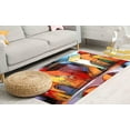 thumbnail image 4 of Gift For Her Rugs, Abstract City Rug, Outdoor Rug, Landscape Rug, Colorful City Painting Rugs, Large Rug, City View Rugs, Small Rug, 2.6'x4' - 80x120 cm, 4 of 8