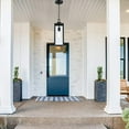 thumbnail image 2 of Matte Black Outdoor Lighting Hanging Lantern Pendant Light with Clear Glass for Porch, Balcony, Patio, House, 2 of 10