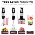 thumbnail image 3 of Batidora De Inmersión 4en1 Trituradora 340w Kimhi Licuadora Manual Multifuncional Pica, Bate, Mezcla y Tritura Ideal para Jugos, Salsas, Purés y Repostería Potente y Fácil de Usar Color Negro, 3 of 8