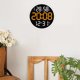 thumbnail image 1 of Reloj de pared digital Fernando 12 pulgadas Control remoto temperatura Y humedad naranja, 1 of 8