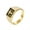 Gold, variant on Men's Women's Stainless Steel Prayer Cross Signet Ring Blessing Lucky Biker Finger Band Jewelry Gold Size 10