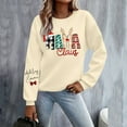 thumbnail image 4 of Christmas Mama Sweatshirts for Women 2025 Long Sleeve Crewneck Merry Mama Claus Graphic Sweatshirt Pullover Tops, 4 of 6