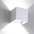 thumbnail image 2 of Aplique de pared moderno LED lámpara de pared impermeable de aluminio con haz interior al aire libre para baño dormitorio pasillo, 2 of 5
