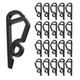 thumbnail image 1 of Paquete de 120 Clips de Luces de Navidad para Exteriores, Colgadores de Luces Navidad Resistentes una la Intemperie, para Canalones para Navidad, Vacaciones, Color Negro, 1 of 5