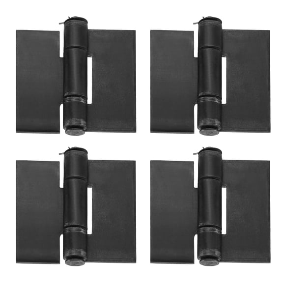 Uxcell 4 Pack Heavy Duty Weldable Hinges, 5.43" x 5.2" x 0.26" Weld on Butt Hinge Corrosion and Rust Resistant Folding Metal Gate Hinges for Trailer Doors