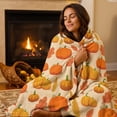 thumbnail image 5 of Autumn Thanksgiving Flannel Throw Blanket, Cute Fall Patterns Plushs Blanket, Super Soft Warm Blankets for Sofa Bed Camping Warm Light Weight Cover (27.6" x 39.4"), 5 of 7