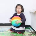 thumbnail image 2 of Rainbow Sports Vinyl Balls Bouncing Balls for Kids Inflatable Sensory Balls 22cm, 2 of 8