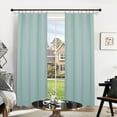 thumbnail image 3 of Deconovo Rod Pocket Blackout Curtains for Bedroom, 2 Panels, Thermal Insulated, 38" x 45", Baby Blue, 3 of 7