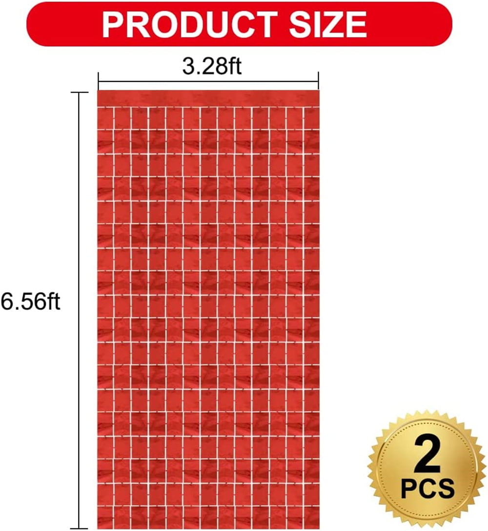 Multishape Red Fringe Paper Banners, 6ft, 6ct