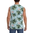 thumbnail image 4 of Balery Flamingos And Palms Camisetas sin mangas para hombre, absorbe la humedad y protege contra el mal olor.-Small, 4 of 7