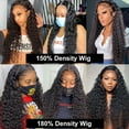 thumbnail image 5 of 13x6 DOPI Lace Frontal Wig DOPI Deep Wave Wigs For Brazilian Women Curly Human Hair 40 Inch Hair Deep Water Wave Lace Front Wig, 5 of 5