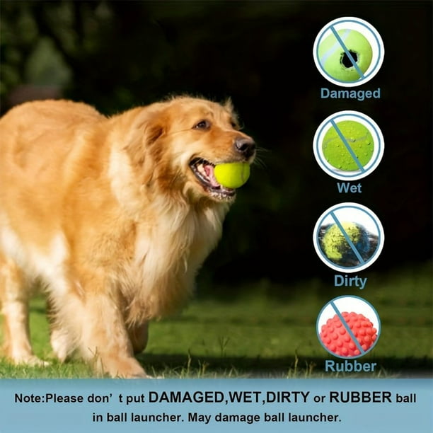 CHOK Automatic Ball Thrower for Dogs Indoor Outdoor small Dog Ball Launcher with free 9 PCS Balls Work 4 5 Hours on Full Charge Three speed Control Interactive Dog Fetch Machine Toy for Walmart