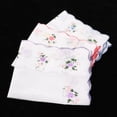 thumbnail image 3 of 2x 3 Piezas Pañuelo de Encaje Floral de Algodón para Mujer Pañuelos Pañuelos 2 piezas, 3 of 8