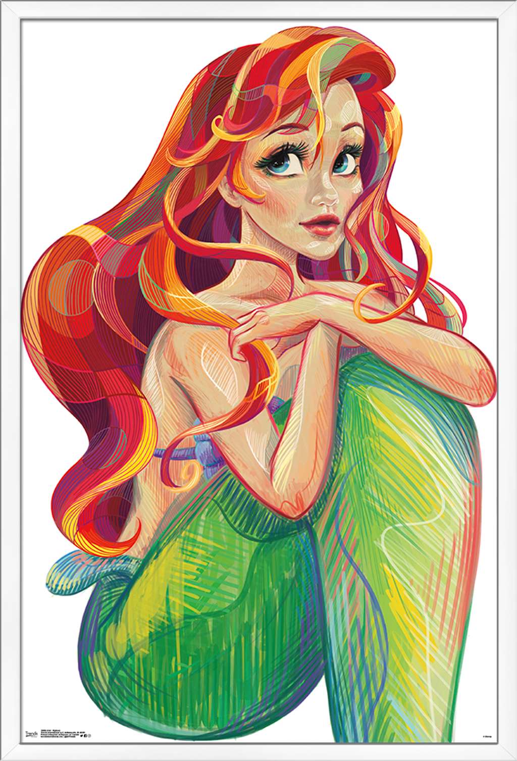 Disney The Little Mermaid - Ariel - Stylized Poster ...