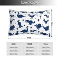 thumbnail image 2 of Balery Cute Cartoon Dinosaurs Funda de Cojín Estampada, Regalos para Mujeres, Regalos de Amor para Ella, Regalos para Novia o Esposa, Funda de Almohada-16"x24", 2 of 6