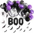thumbnail image 5 of BOOHalloween Horrortheme Balloon Set Sceneskull Batspiderweb Balloonparty Decoration, 5 of 5