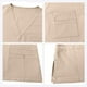 thumbnail image 5 of Ceisia Men's Solid Color V-Neck Nurse Uniform Set, Short Sleeve Scrub Top with Elastic Waist Pants for Healthcare Professionals Khaki XL Gifts, 5 of 7