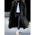thumbnail image 3 of Plush Fur Warm Winter  Trench Coat (M, Red), 3 of 5