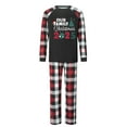 thumbnail image 3 of TrendOFT Family Christmas Pajamas Matching Sets for Men Christmas PJs Long Sleeve Crew Neck Sleepwaear Xmas Holiday Family Loungewear Sets Black, 3 of 5