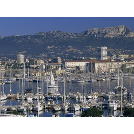 Marina and City Centre, Toulon, Var, Cote d'Azur, Provence, France, Mediterranean Print Wall Art By Gavin