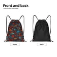 thumbnail image 4 of Bingfone Doodle Barbeque Drawstrings Backpacks Bags for Men Women Gym Drawstrings Bag-Small, 4 of 8