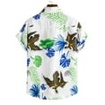 thumbnail image 4 of Aoochasliy Summer Clothes Mens Shirts Men's Hawaiian Shirt Short Sleeves Printed Button Down Summer Beach Shirts Tops, 4 of 9