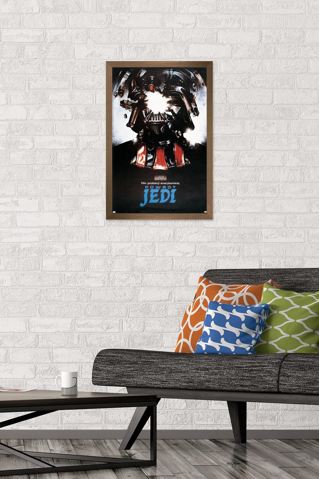 Star Wars: Return of the Jedi - Polish One Sheet Wall Poster, 14.725" x 22.375" Framed