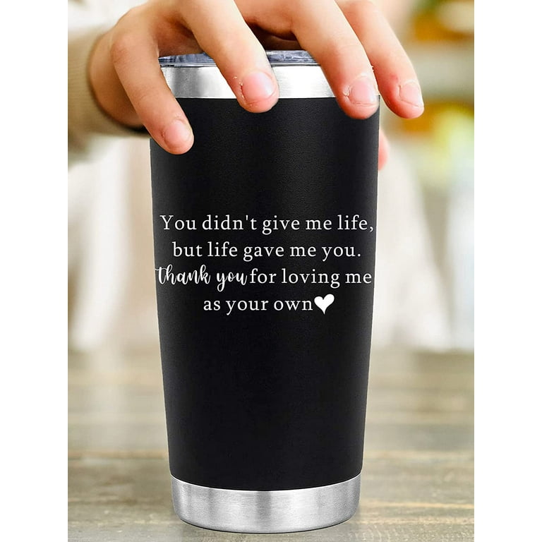 Stepdad Stepmom Gifts from Daughter Son Birthday for Step Dad Mom Mothers Day Christmas Stepfather Fathers Day 20 Oz Tumbler